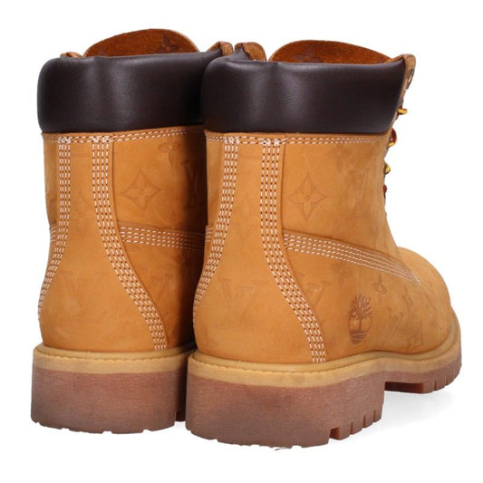 LOUISVUITTON Timberland Monogram Leather Boots Size 7