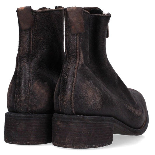 GUIDI Coated Horse Full Grain Leather Boots Black Size EU 42