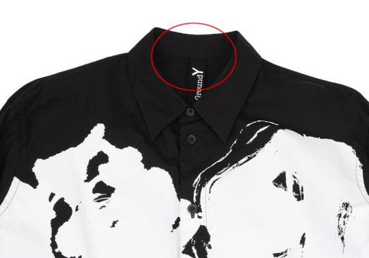 Ground Y Souun Takeda Pigment Print Shirt Black Size 3