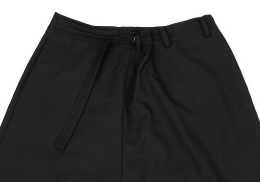 Ground Y Black Wool Poly Gabardine Sarouel Pants Size 3