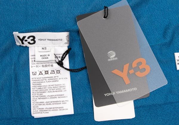 Y-3 Rayon Sleeveless Long Knit Vest Blue Size NS
