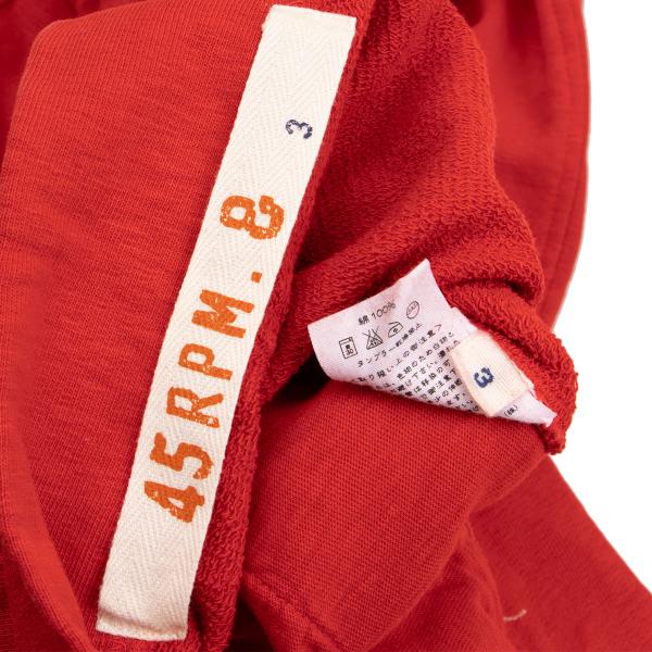 45rpm& Front Lace-Up Sweatpants Red Size 3