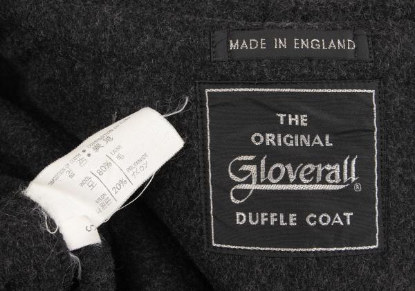 GLOVERALL Charcoal Melton Wool Duffle Coat Size S