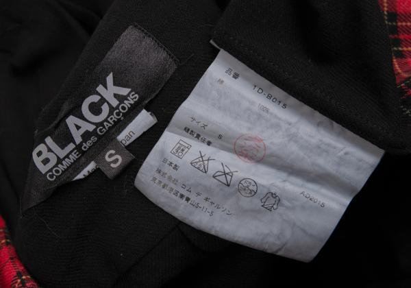 BLACK COMME des GARCONS Black Dyed Cotton Hem Shirt Size S