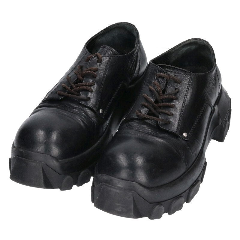 Rick Owens LACEUP BOZO TRACTOR Shoes Black Size 42