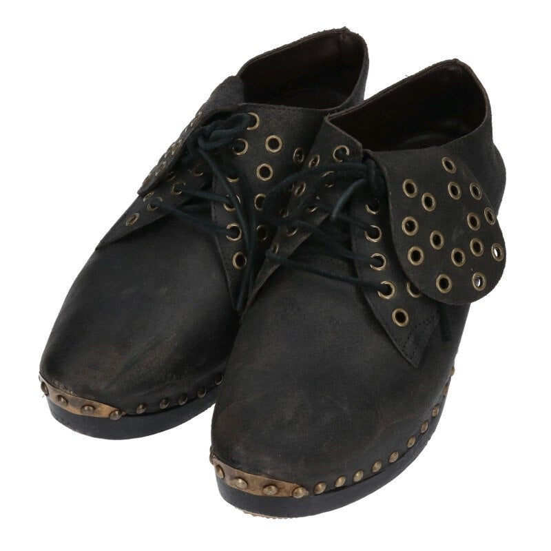 Maison Margiela S37WQ0326 Eyelet Stud Shoes Black Size 6.5