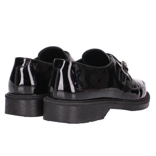 CELINE 19AW Creeper Monk Strap Patent Shoes Black Size EU 40