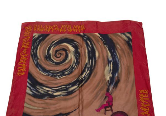 Jean Paul GAULTIER Art Print Scarf Red