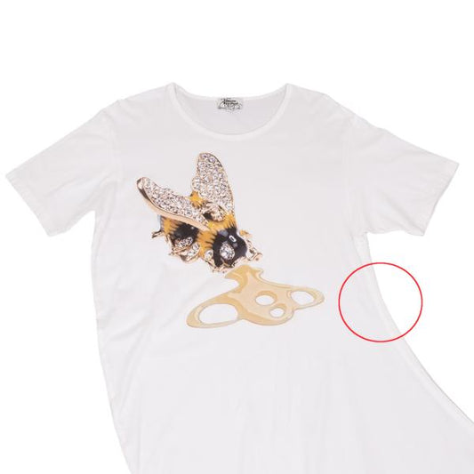 Vivienne Westwood MAN Honeybee Print T-Shirt White Size 44