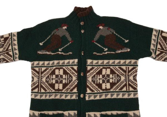 POLO by Ralph Lauren Dark Green Cowichan Sweater Size L