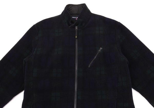 POLO SPORT RALPH LAUREN Black Watch Fleece Jacket Size LL