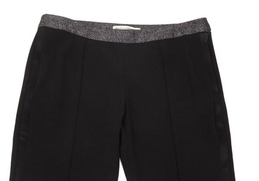 BALENCIAGA Black Blend Side Stripe Tapered Pants Size 38