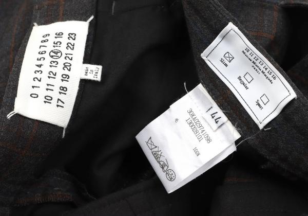 Maison Martin Margiela Overcheck Tapered Pants Gray Size 44