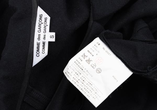 COMME des GARCONS Wool Nylon Diagonal Dress Navy Size S