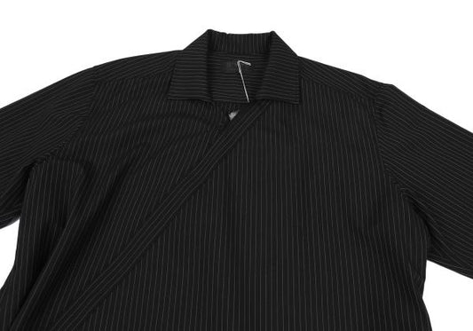 S'YTE Stripe Ethnic Wrap Shirt Charcoal Size 3