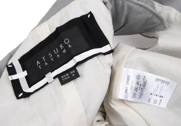 ATSURO TAYAMA Inside-Out Design Jacket Gray Size 36
