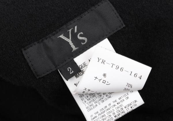 Y's Wool Blend Penguin Sarouel Pants Black Size 2