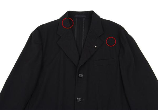 COMME des GARCONS HOMME Wool Gabardine Jacket Black Size S