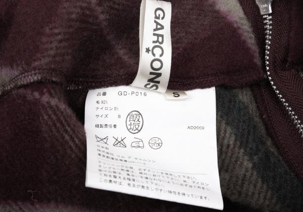 COMME des GARCONS Wool Check Skirt Sarouel Pants Red Size S
