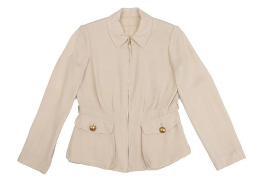 Jean Paul GAULTIER CLASSIQUE Blended Jacket Beige Size 42