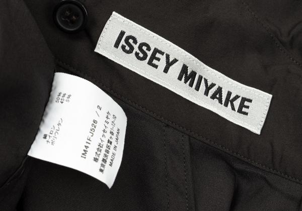 ISSEY MIYAKE 24SS Stretch Back Button Blouse Gray Size 2