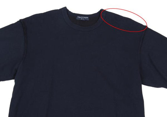 COMME des GARCONS HOMME Garment Dyed T-Shirt Blue Size M