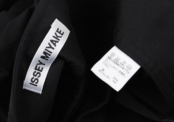 ISSEY MIYAKE Cotton Stretch Straight Pants Black Size 2