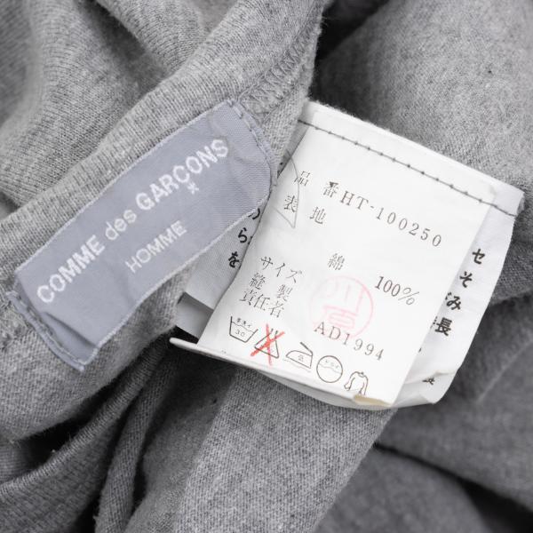 COMME des GARCONS HOMME Bicolor Sleeve T-Shirt Gray Size L