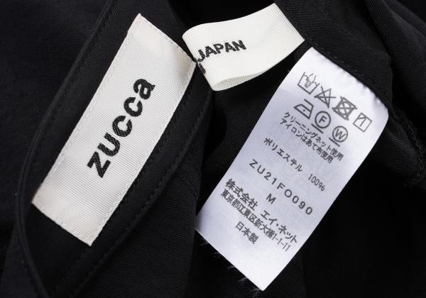 zucca 22SS Poly Frill Hem Zip Jacket Navy Size M