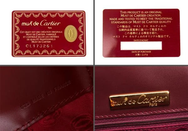 Cartier Must Line Leather Tote Bag Red