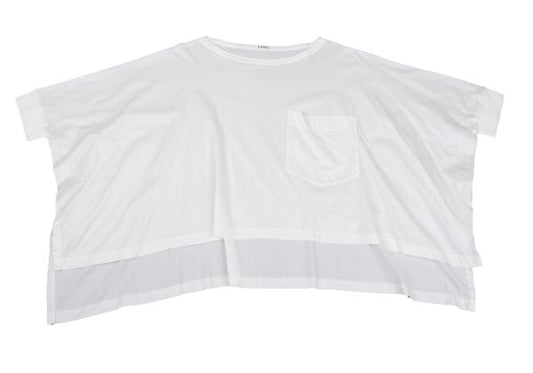 LIMI feu 22SS Pocket Design Wide T-Shirt White Size 2