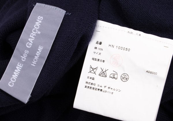 COMME des GARCONS HOMME Cotton Square Knit Sweater Size M