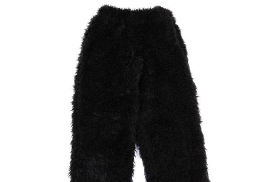 JUNYA WATANABE 23AW Faux Fur Hem Zip Pants Black Size S