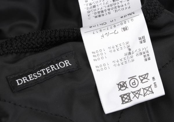 DRESSTERIOR Reversible Padded Fleece Sweater Black Size M