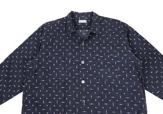 COMME des GARCONS HOMME All-Over Print Shirt Navy Size M