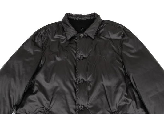 Papas Inner Logo Stitch Feather Down Jacket Black Size 48M