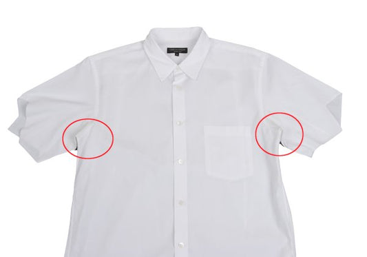 COMME des GARCONS HOMME PLUS Cotton Short Shirt White Size S