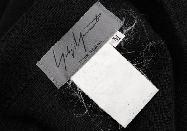 Yohji Yamamoto POUR HOMME Wool Knit Vest Black Size M
