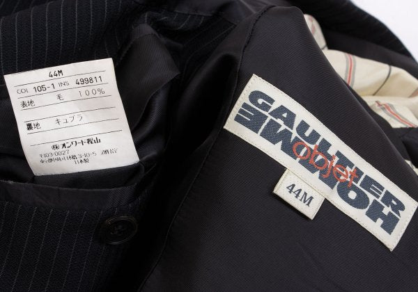Jean Paul GAULTIER HOMME objet Wool Jacket Blue Size 44M