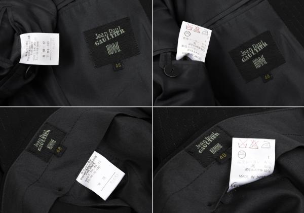 Jean Paul GAULTIER HOMME Rayon Lame Set-up Black Size 48