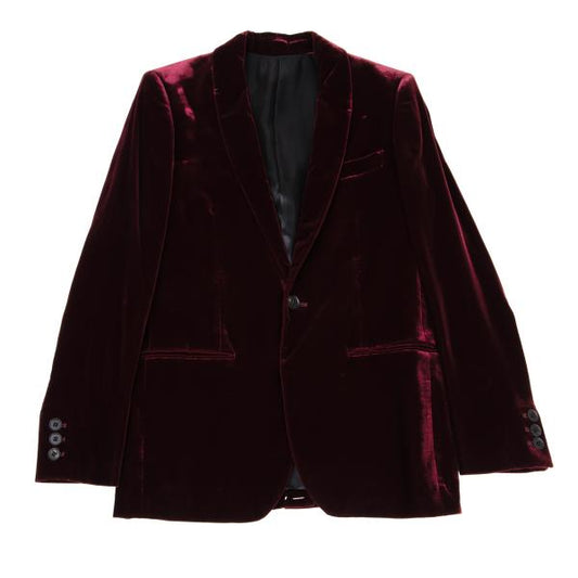Jean Paul GAULTIER HOMME Velvet Set Up Bordeaux Size 48