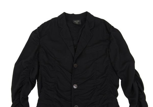 Jean Paul GAULTIER HOMME Wool Rayon Jacket Black Size 48
