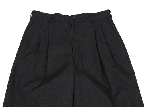 COMME des GARCONS HOMME Wool Pleated Pants Grey Size S