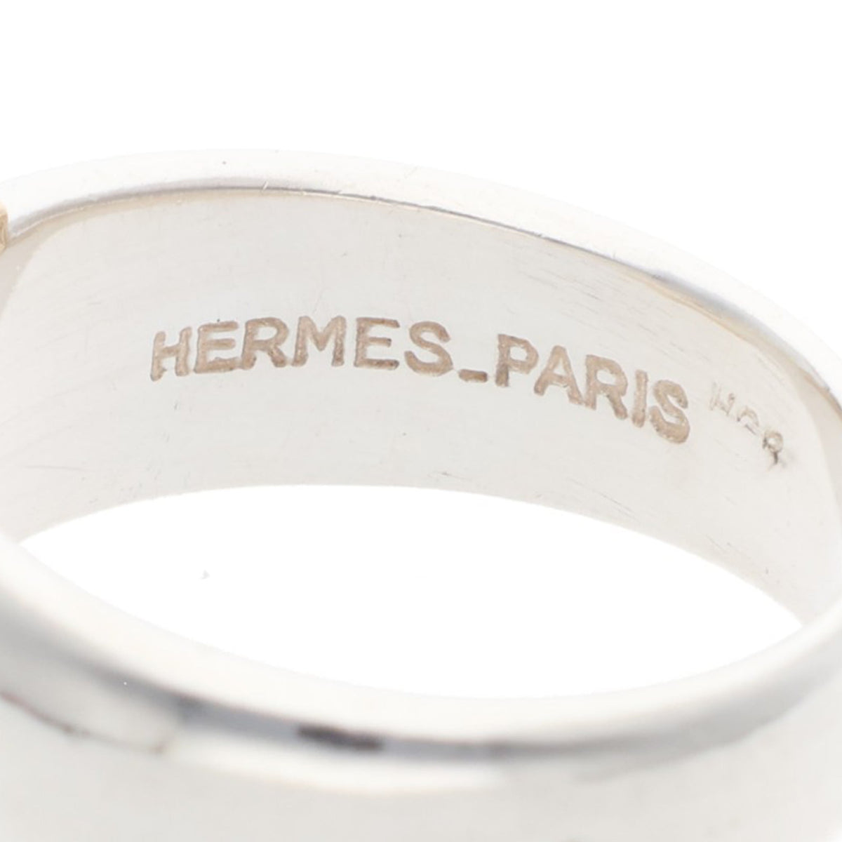 Hermes HERMÈS Silver Gold 925 Ring