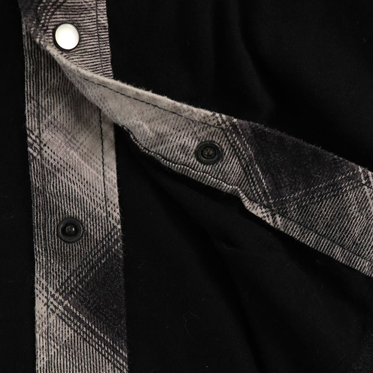 NUMBER (N)INE 2007 S/S Cotton Long Sleeve Shirt Black Gray Size 3
