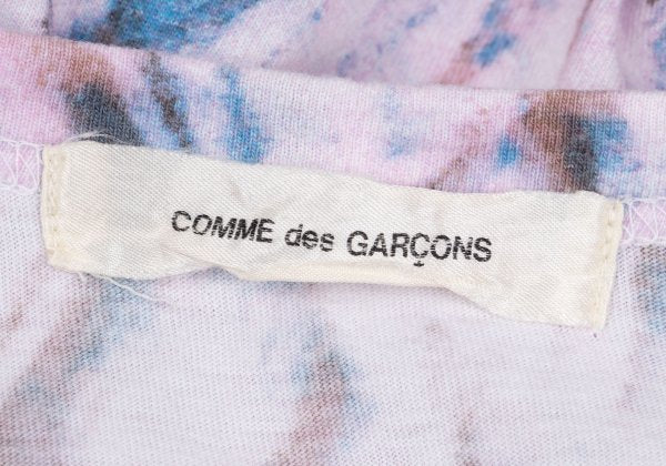 COMME des GARCONS Hem Border T-Shirt Pink/Blue Size M