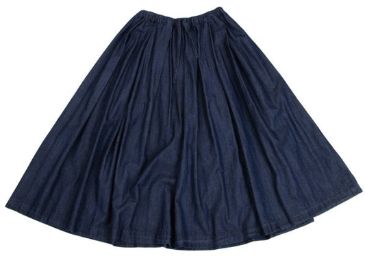 Mademoiselle NON NON Indigo Dyed Waist Tuck Skirt Size M