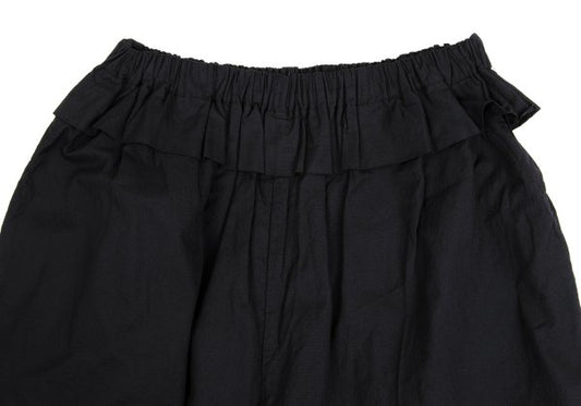 ISSEY MIYAKE 19SS Polyester Frill Waist Pants Black Size 2