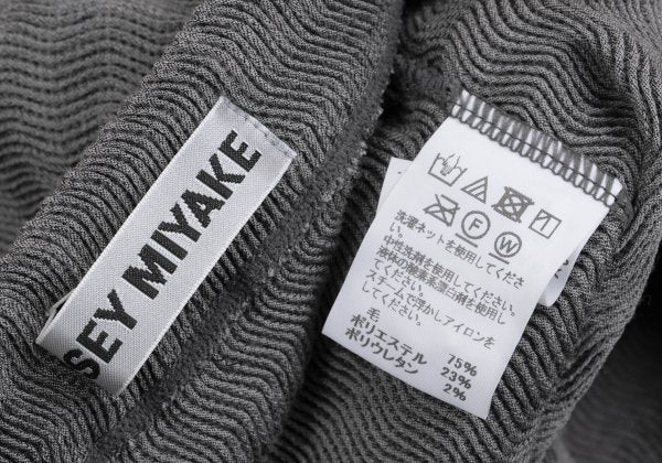 ISSEY MIYAKE Wave Stretch Pleated Skirt Gray Size 2
