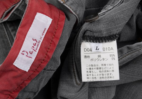 Papas Gray Cotton Blend Stretch Denim Jeans Size L